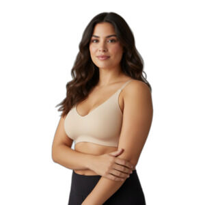 True & Co Lace Racerback Bra Desert